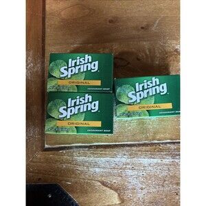Irish Spring Original Soap 3.7 oz Old Formula No Flaxseed Oil Lot 3